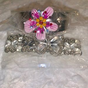 Fancy silver vintage bracelets